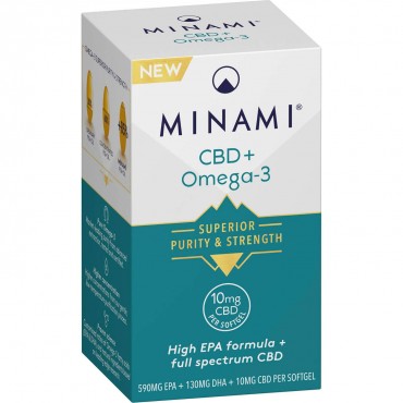 Minami CBD + Omega3 Cannabidiol 30 Capsules 