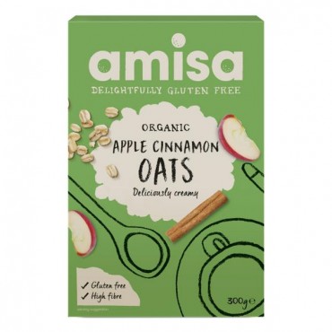 Amisa Porridge Oat/Apple Cinnamon GF 6 x 300g