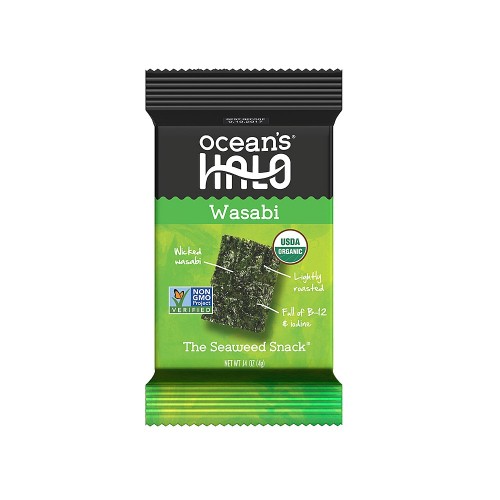 Ocean's Halo Wasabi Seaweed Snack 4g