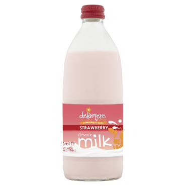 Delamere Strawberry Flavour Milk 500ml