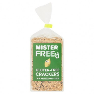 Mister Freed Gluten Free Sesame & Chia Crackers 200g
