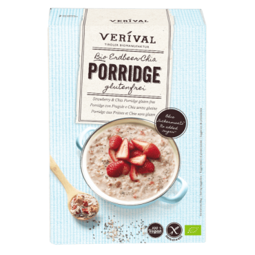 Verival Organic Strawberry & Chia Porridge 350g
