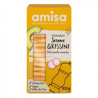 Amisa Sesame Grissini Organic 8 x 100g