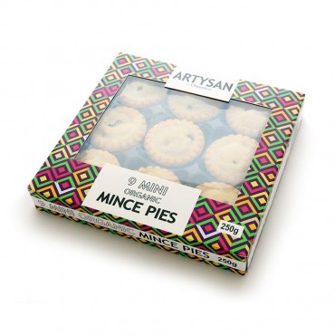 Artysan 9 Mini Organic Mince Pies 250g