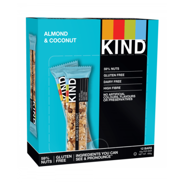 Kind Almond & Coconut Bars 40g x 12