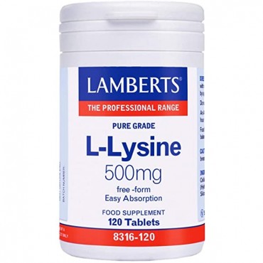 Lamberts L - Lysine 120 Tablets