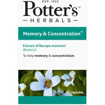 Potter's Memory & Concentration 60 Capsules