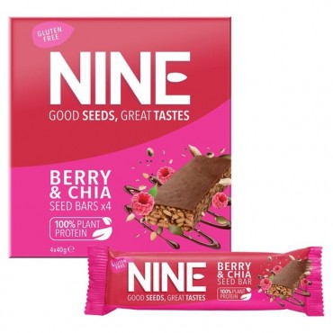 NINE Berry & Chia Seed Bar 12x4x40g