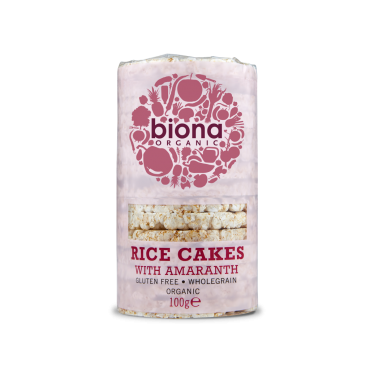 Biona Rice Cakes Organic Amaranth 12 x 100g