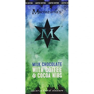 Montezuma's Milk Chocolate With Coffee & Cocoa Nibs 100g