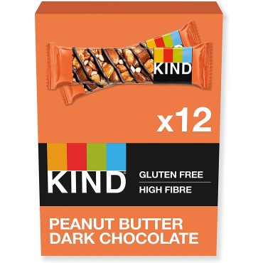 KIND Peanut Butter & Dark Chocolate Bars 40g x 12