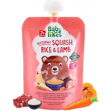Baby Likes Butternut Squash, Rice & Lamb 130g