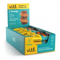 VITL Energy Vitamin & Protein Bar Salted Caramel 15 x 40g	