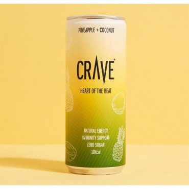 Crave Natural Energy Pineapple + Coconut x 12