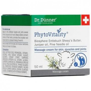 Dr Dunner Phytovitality Massage Cream 50ml