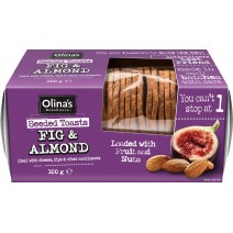 Olina's Fig & Almond Seeded Toasts 100g