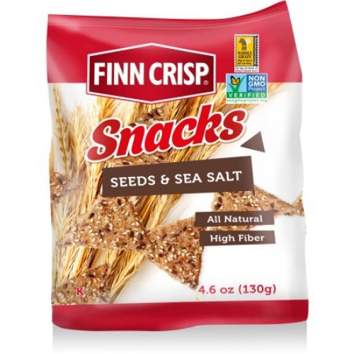 Finn Crisp Snacks Seeds & Sea Salt Wholegrain Rye 150g
