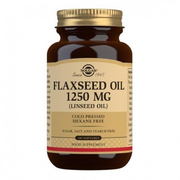 Solgar Flaxseed Oil 1250 mg Softgels Pack of 100