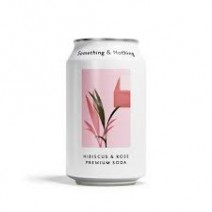 Something & Nothing Hibiscus & Rose Premium Soda 330ml