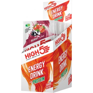 High 5 Energy Drink With Protein 12 x 47g Berry