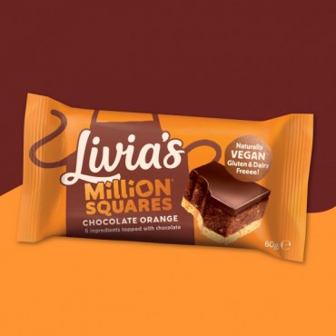 Livia's Kitchen Million Squares Chocolate Orange 12 x 60g