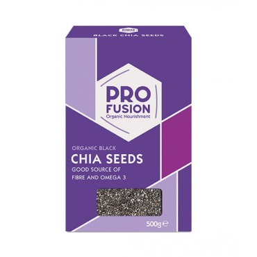 Profusion Organic Black Chia Seeds 500g
