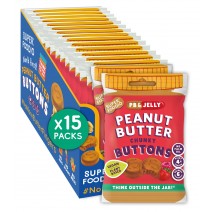Superfoodio Peanut Butter Buttons PB & Jelly 15 x 20g