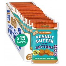 Superfoodio Peanut Butter Buttons Salted Caramel 15 x 20g