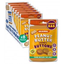 Superfoodio Peanut Butter Buttons Original 70g x 8