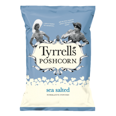 Tyrrell's Poshcorn Sea Salted 70g