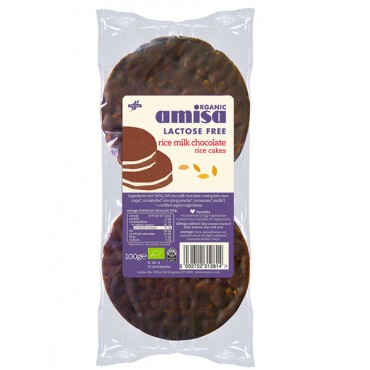 Amisa Organic Rice Milk Chocolate Rice Cakes 105g