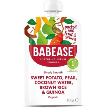 Babease Sweet Potato, Pear & Coconut Water 8x100g