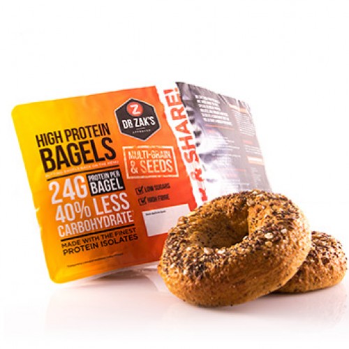 Dr Zak&amp;#39;s High Protein Bagels Multi Grain &amp; Seed 400g