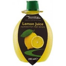 Sunita Lemon Juice 12 x 200ml