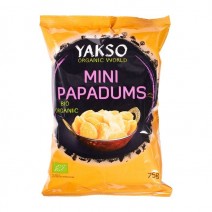 Yakso Mini Papadums Organic 75g