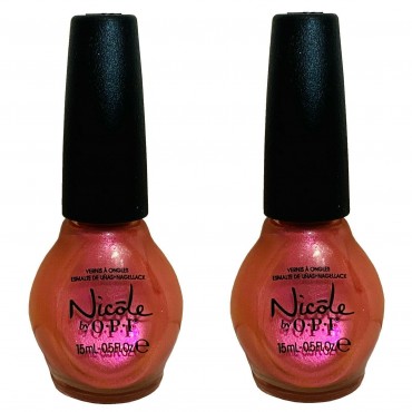 Nicole by OPI Nail Lacquer 15ml Pink Nic Park x 2