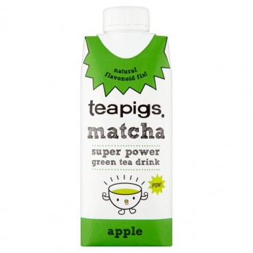 Teapigs matcha Super Power Green Tea Apple 330ml