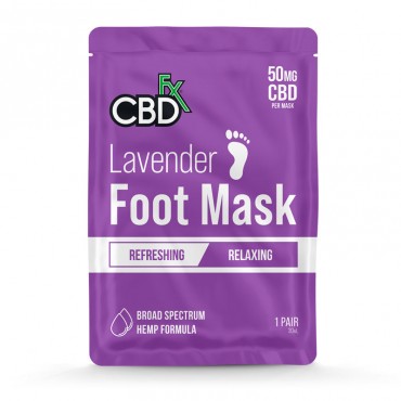 CBD FX Lavender CBD Foot Mask 1pk