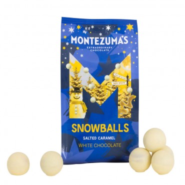 Montezumas Snowballs Salted Caramel White Chocolate