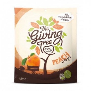 The Giving Tree Freeze Dried Peach Crisps 18g